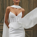 Красивый свадебный комплект с кружевныи топом фото