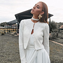 Свадебный жакет с пайетками