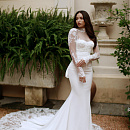 Свадебное платье рыбка со съемным болеро фото