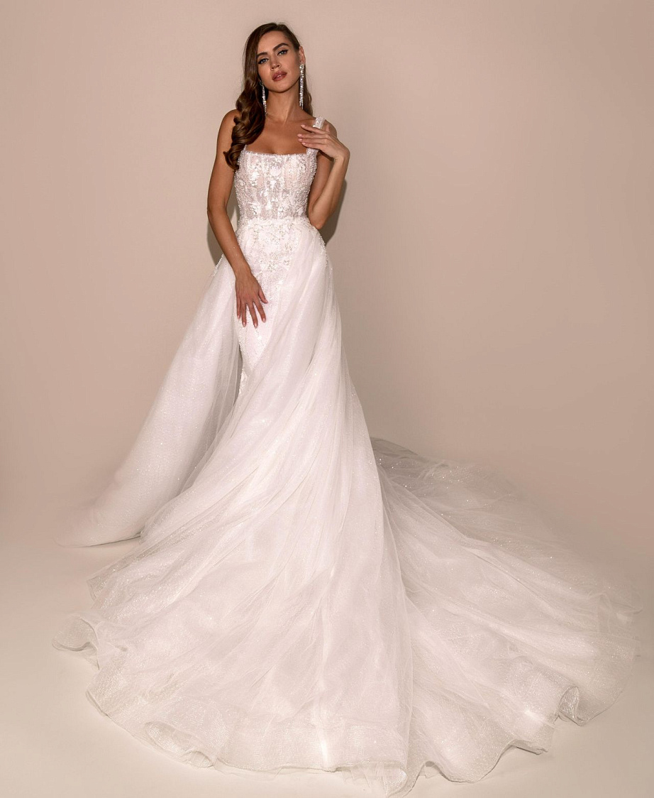 Роскошное свадебное платье русалка-трансформер фото