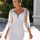 Кейп с кружевной окантовкой фото