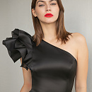 Черный вечерний комбинезон фото