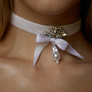 Свадебное платье из тафты с кружевными элементами фото