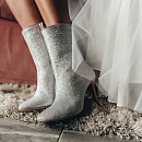 Серебряные сапожки для невесты фото