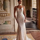 роскошное свадебное платье рыбка со съемным фото