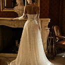 Роскошное кружевное свадебное платье на корсете фото