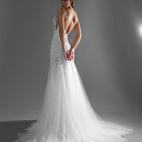 Роскшное свадебное платье рыбка с открытой спиной фото