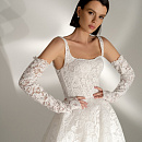 Белое кружевное свадебное платье 2023 фото