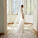 Трёхметровая кружевная фата фото