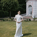 Свадебное платье русалка под горлышко и с открытой спиной фото