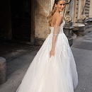 Сияющее свадебное платье А-силуэта фото