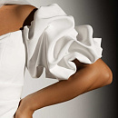 Мини платье с ассиметричными драпировками фото