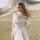 Нежное свадебное платье в стиле бохо фото