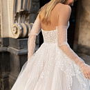 Сияющее свадебное платье А-силуэта фото