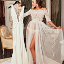 Прозрачный свадебный пеньюар фото