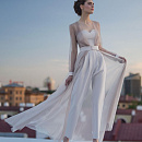 Комбинезон брючный вечерний с накидкой фото