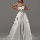 Свадебное платье трансформер с отстегивающейся юбкой фото