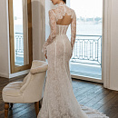 Кружевное свадебное платье со съемным болеро фото