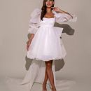 Короткое свадебное платье с пышной юбкой фото