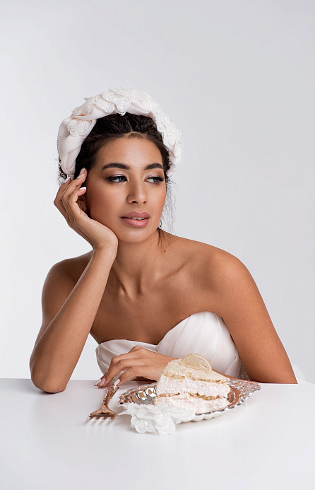 Свадебный ободок для волос фото