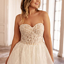 Свадебное платье бюстье большого размера