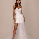 Короткое платье с прозрачной юбкой