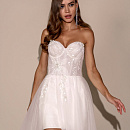 Короткое платье с прозрачной юбкой