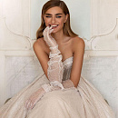 Свадебные высокие перчатки фото