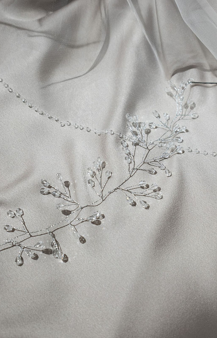 Веточка для волос со стеклярусом фото