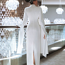 закрытое свадебное платье в стиле минимализм фото