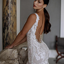 Кружевное свадебное платье со съемными крыльями фото