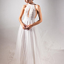 Красивое свадебное платье под горлышко фото