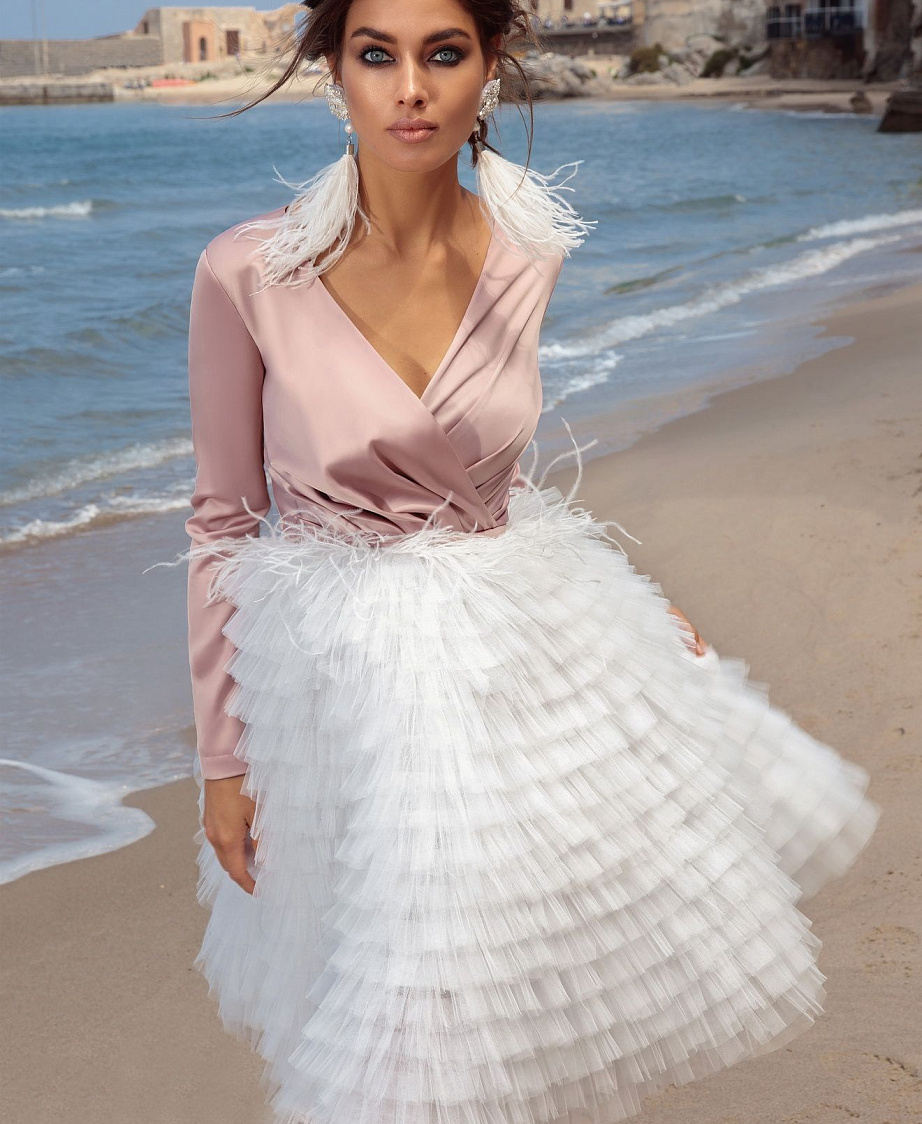 Нежное свадебное платье-трансформер