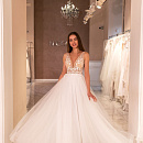 Летнее свадебное платье с v-вырезом фото