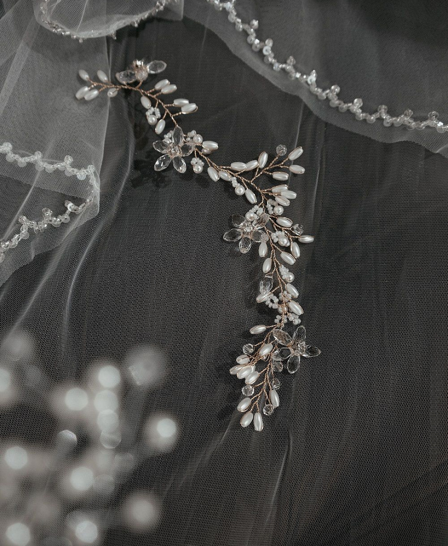 Украшение веточка для волос фото