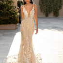 Кружевное свадебное платье силуэта русалка фото