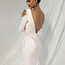 Атласное свадебное платье рыбка фото