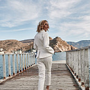 Белый жакет с поясом