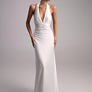 Шелковистое свадебное платье в греческом стиле фото