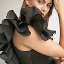 Черный вечерний комбинезон фото