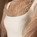 Элегантное свадебное платье из микадо фото