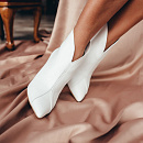 Свадебные белые ботильоны фото