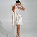 Свадебное платье мини с открытой спиной фото