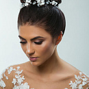 Стильное украшение для свадебной прически фото