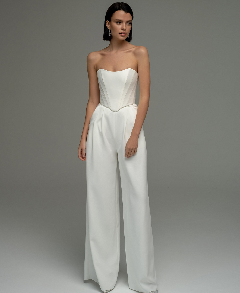 Женские свадебные брюки с корсетом фото