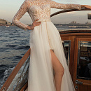 Свадебное платье мини со съемной юбкой фото