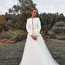 Свадебный белый жакет