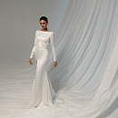 Атласное свадебное платье рыбка фото