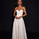 Свадебный комбинезон с широкими штанинами фото