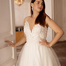 Блестящее свадебное платье для полных девушек